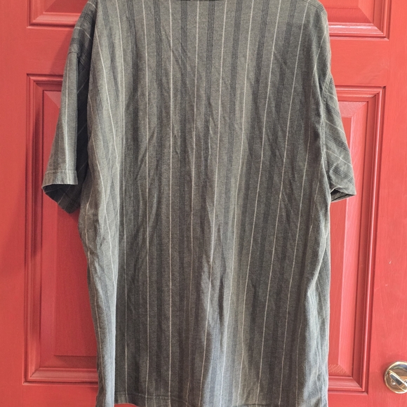 Casual Green Striped Button Down Shirt - Picture 5 of 7